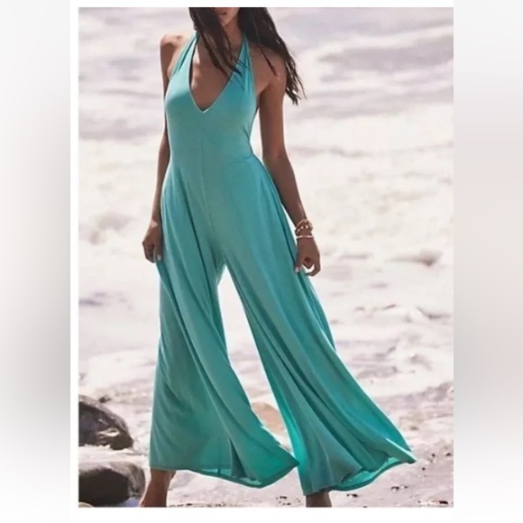 Free People Pants - Free People Beach Leigh Open-Back One-Piece